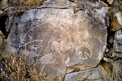 Crow Petroglyphs, Comanche Gap, Galisteo Basin, New Mexico